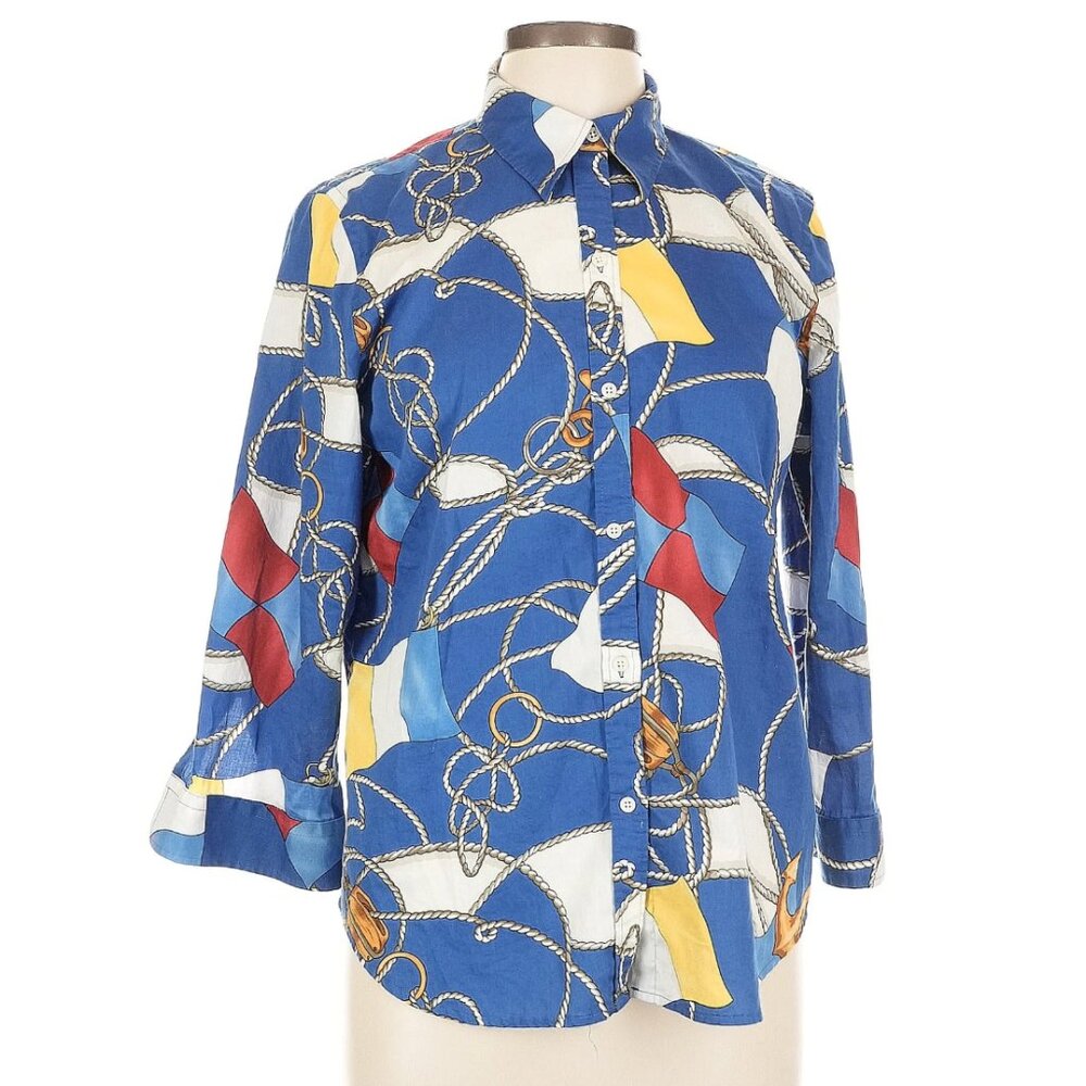 ⛵️ ⚓️ Lauren Ralph Lauren Nautical Button Down Shirt